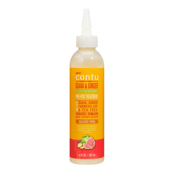 Cantu Guava and Ginger Scalp Exfoliating Pre-Poo Treatment-180ml