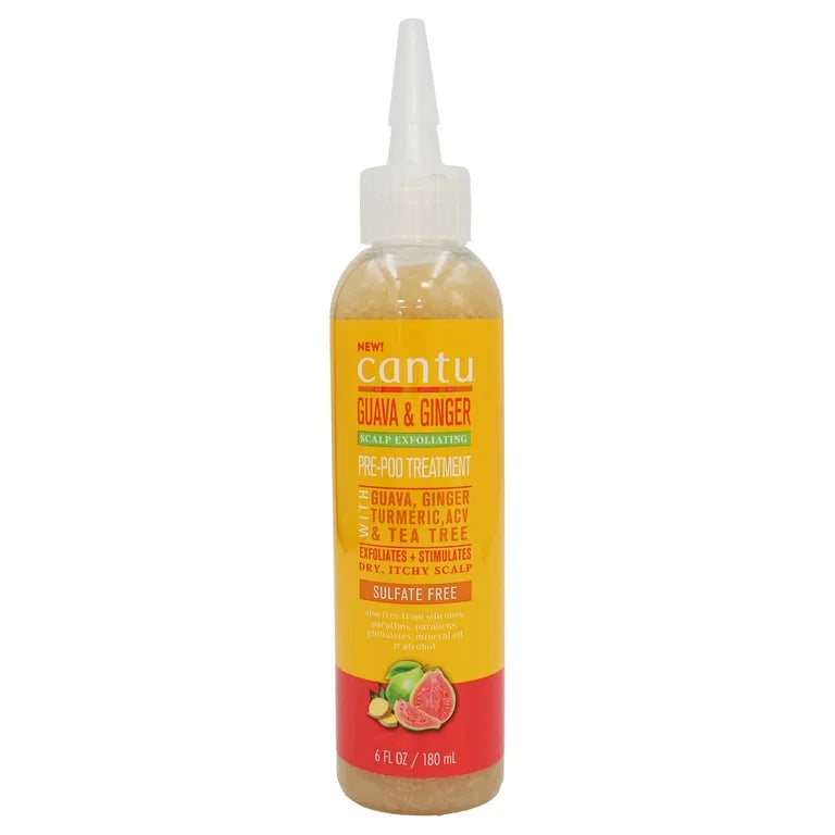 Cantu Guava and Ginger Scalp Exfoliating Pre-Poo Treatment-180ml