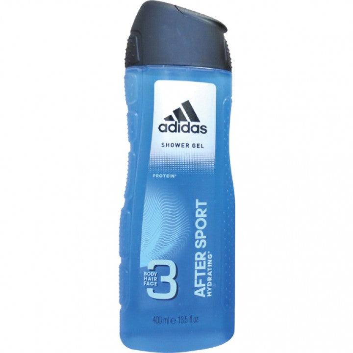 Adidas After Sport 3 In 1 Body, Hair & Face Protein Hydrating Shower Gel-400ml