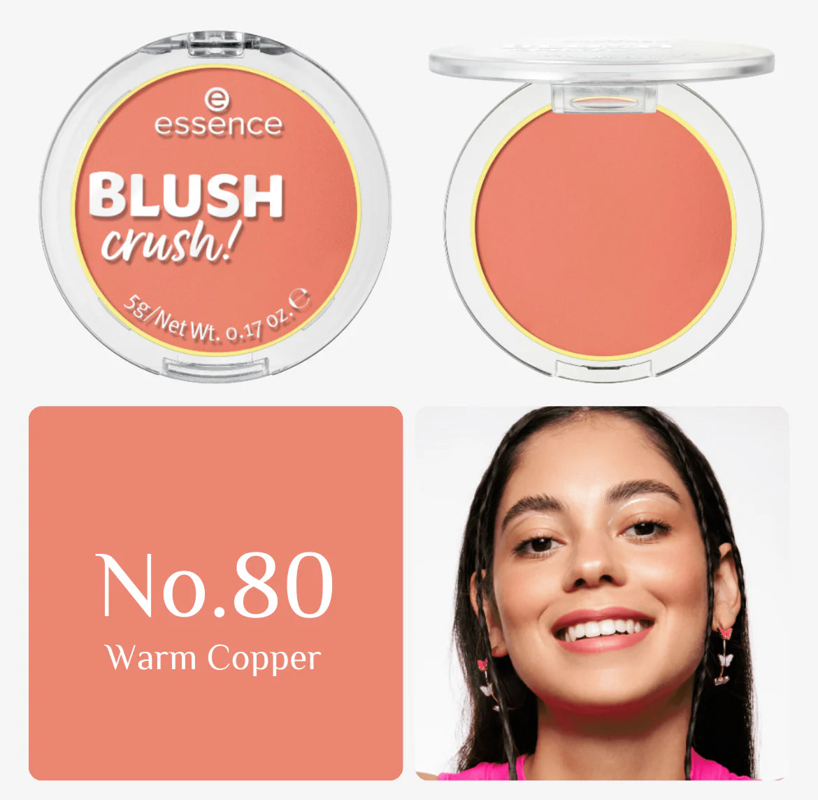 Blush Crush by Essence, Warm Copper 80 - 5g