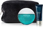 Bvlgari Aqva Pour Homme Gift Set -EDT 100 Ml, 100 Ml After Shave Balm And Pouch