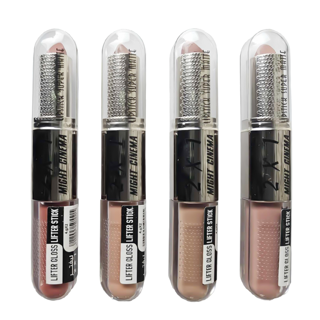 Might Cinema Set Lipstick & Lipgloss Lifter 2x1 Model : 1319 (No: B)
