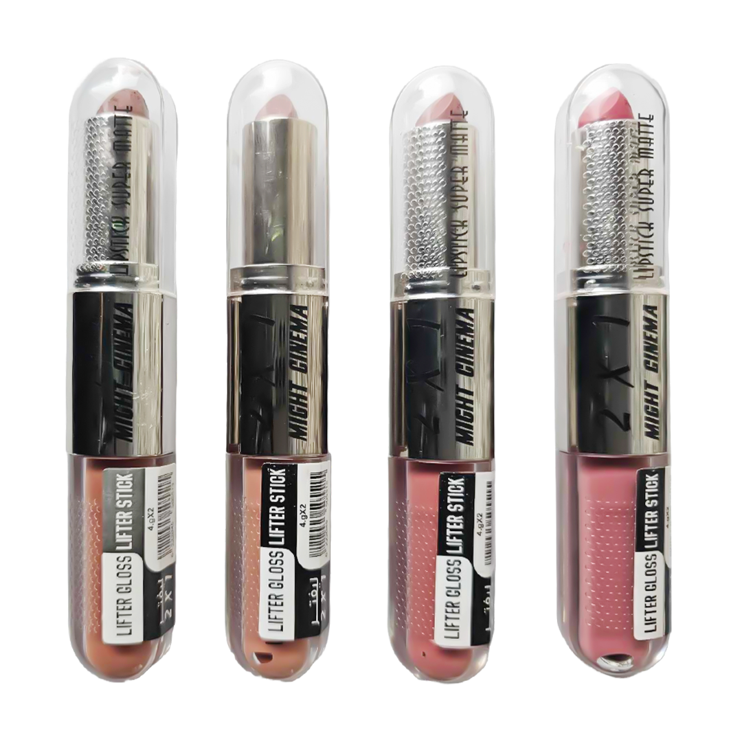 مجموعة أحمر الشفاه ومرطب الشفاه من مايت سينما 2x1 الموديل: 1319 (رقم: C)