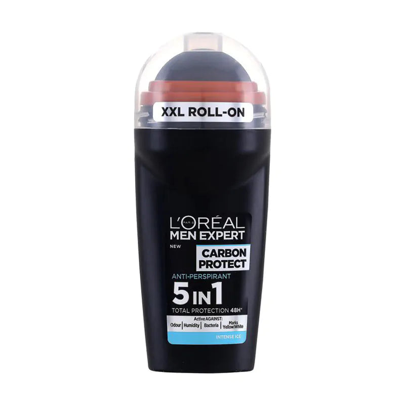 L'oreal XXL Carbon Protect Total Protection 5 in 1 48H Deodorant Roll on | High Performance Active- 50ml