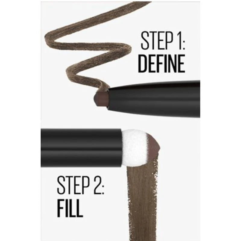 قلم تحديد الحواجب من ماركة مايبيلين نيويورك إكسبريس براو ديو - بني متوسط