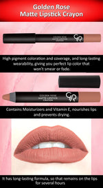 Golden Rose Matte Lipstick Crayon - No :14