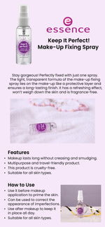 Essence - Keep It Perfect! Make-Up Fixing Spray - 50ml