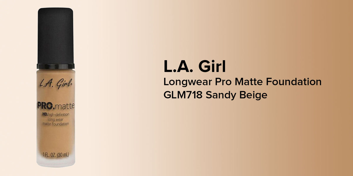 كريم أساس LA Girl Pro Matte Long Wear - Glm718 Sandy Beige