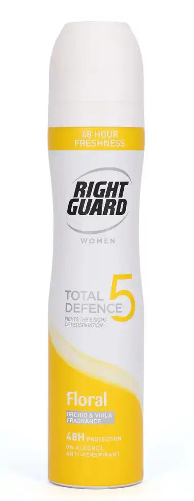 Right Guard Women Total Defence 5 Floral 48H Anti Perspirant Deodorant -250 Ml
