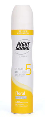 Right Guard Women Total Defence 5 Floral 48H Anti Perspirant Deodorant -250 Ml