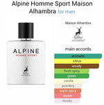 Maison Alhambra Alpine Homme Sport for Men - Eau De Parfum - 100ml