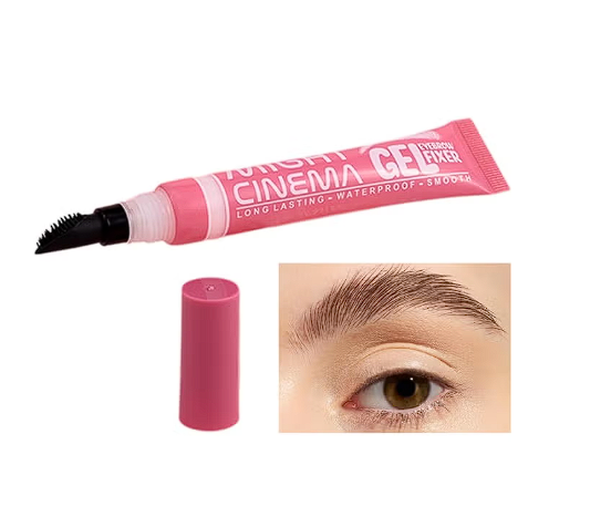 Might Cinema Gel Eyebrow Fixer With Brush for Natural Shaped Eyebrow - Waterproof - Long Lasting