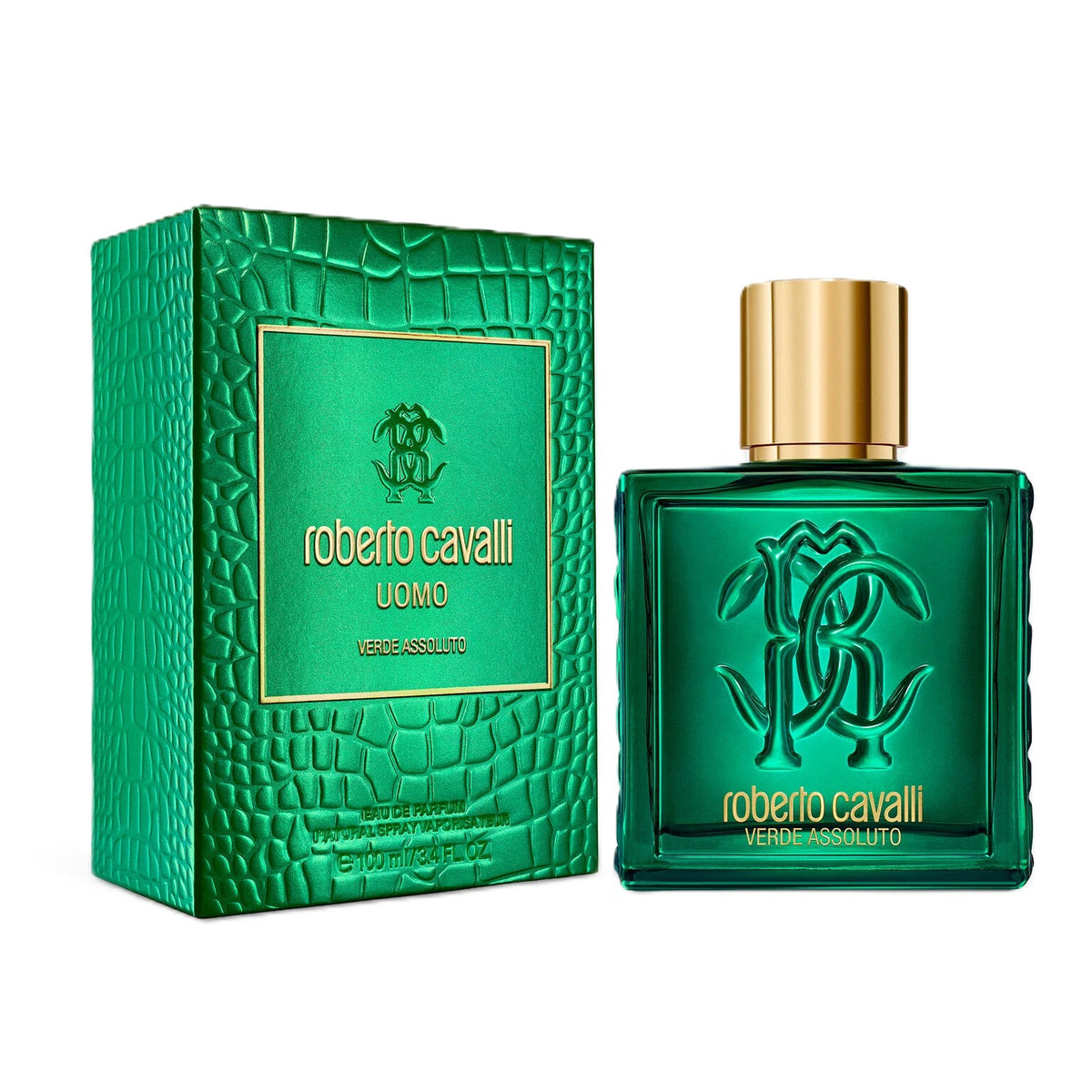 روبرتو كافالي أومو فيردي أسولوتو للرجال - ماء عطر - 100 مل