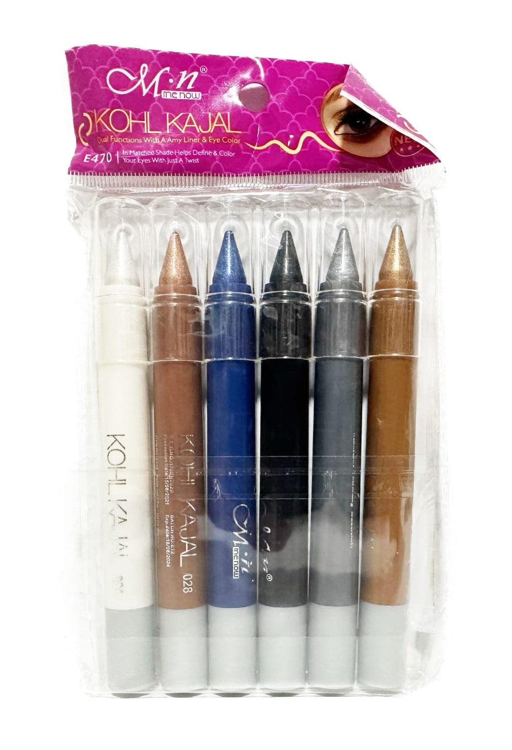 Me Now Kohl Kajal Pencil EyeShadow Pencil No : E470 - 6 Colors
