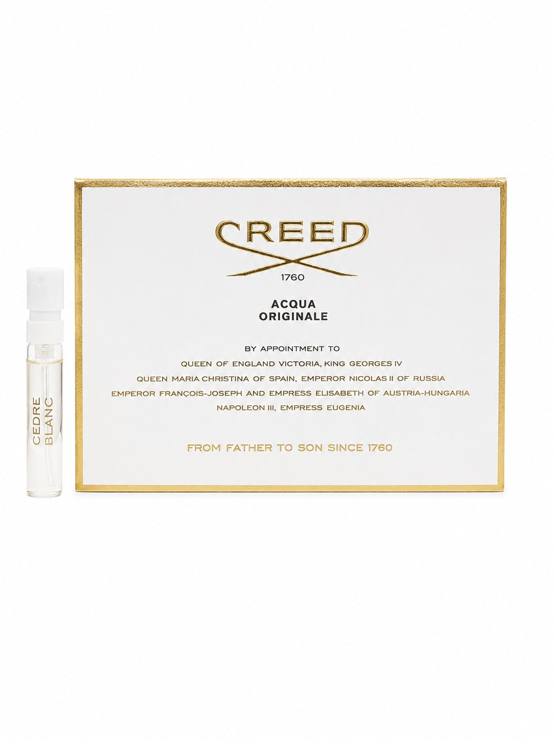 Creed Cedre Blanc for Unisex - Eau de Parfum - 2.5ml (Sample) (1 Pc) (Batch 2014)