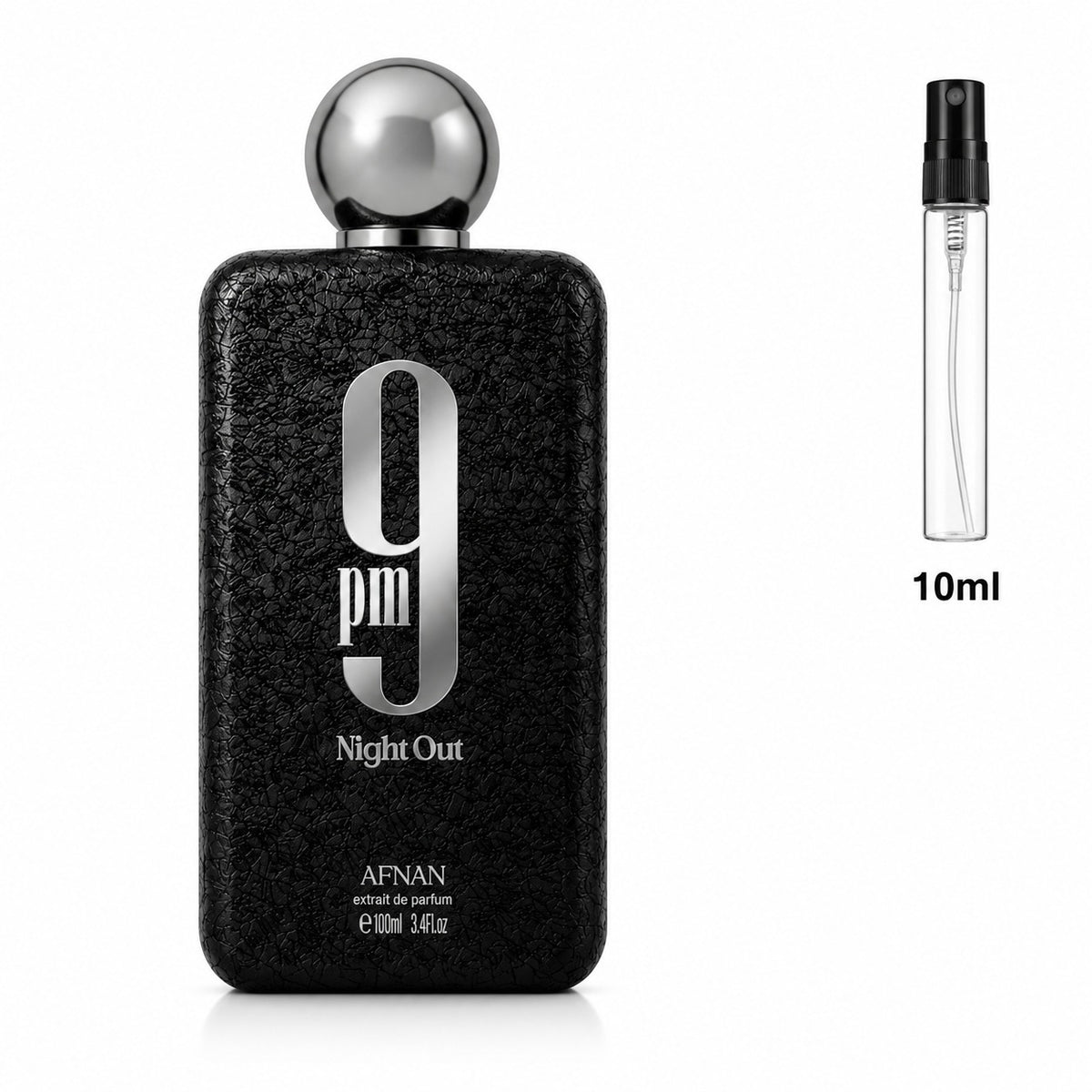 9PM Night Out by Afnan for Unisex - Extrait de Parfum - 10ml (Decant) (1Pc)
