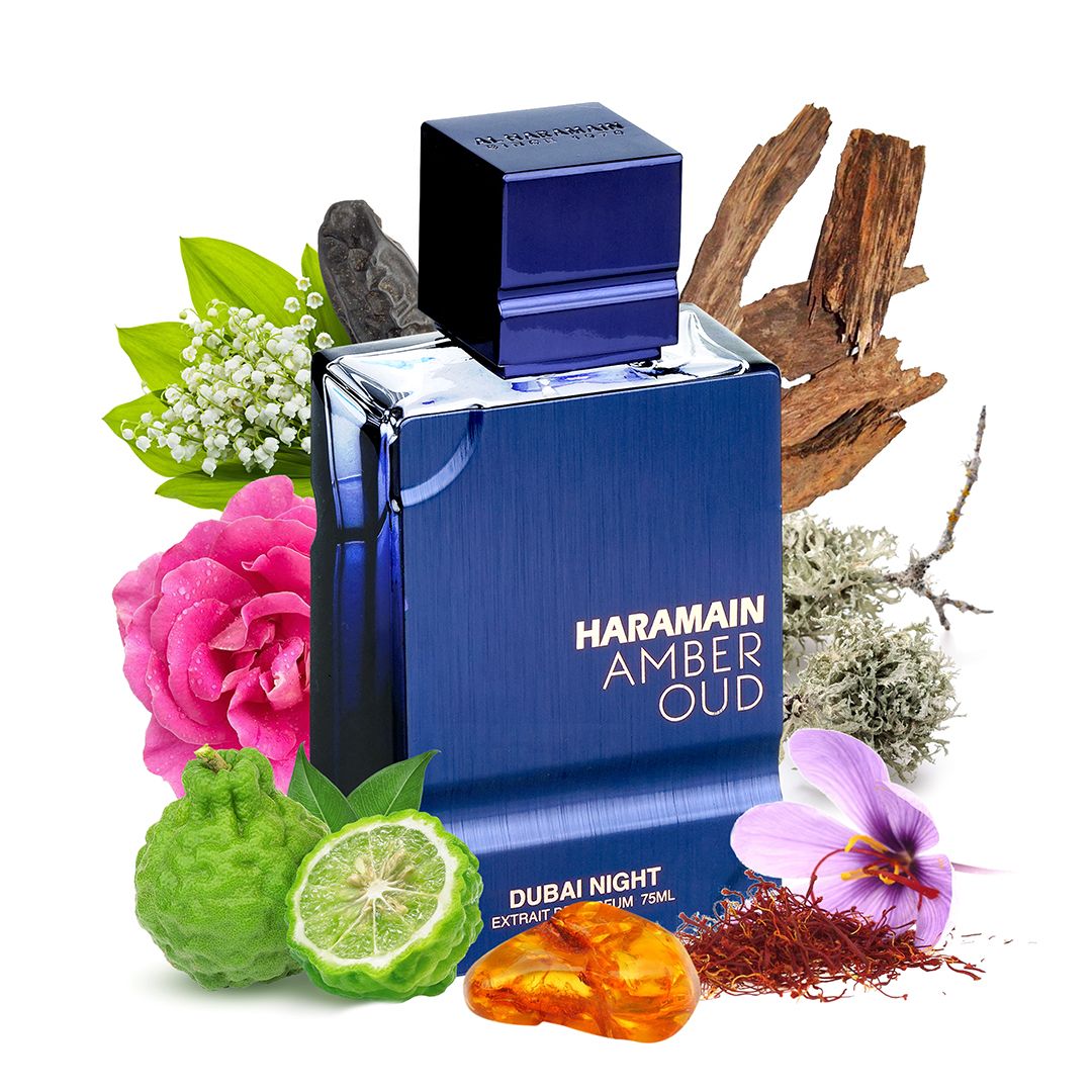 Amber Oud Dubai Nights by Al Harmain Perfumes for Unisex - Extrait de Parfum - 75ml