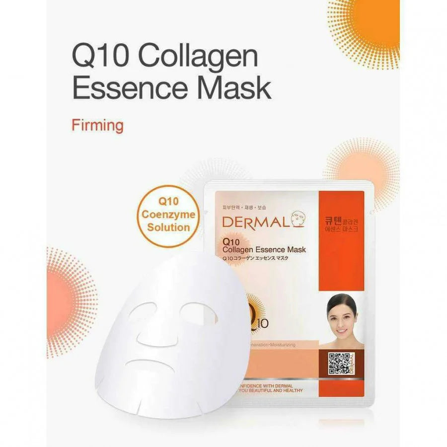Q10 Collagen Face Maskby Dermal (23g) - Made in Korea (1 Pc)