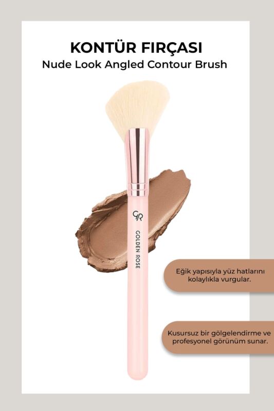 Golden Rose Angled Contour Brush – Contour & Highlight Brush
