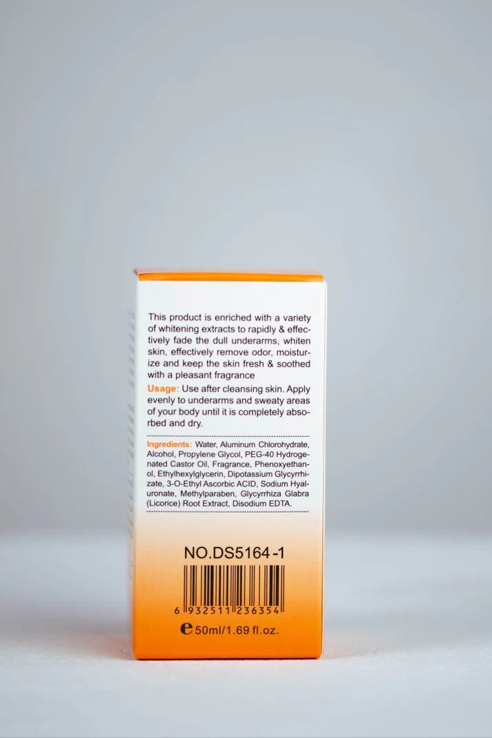 Disaar Beauty Brightening Deodorant Roll-On 24H with Hyaluronic Acid & Vitamin C – 50ml