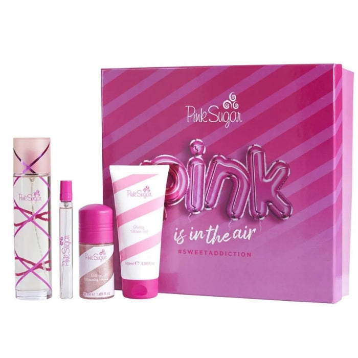 Pink Sugar by Aquolina for Women Gift Set Eau De Toilette 4Pcs