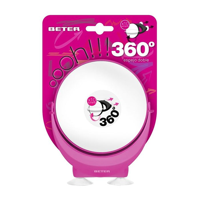 Beter Oooh!! 360º Double Macro Mirror (Frame color may vary) - بيتر مرآة ماكرو مزدوجة ومحددة بقوة 10مرات
