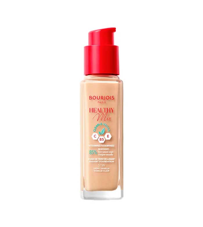 Bourjois Healthy Mix Clean & Vegan Foundation- 51W Light Vanilla - 30ml