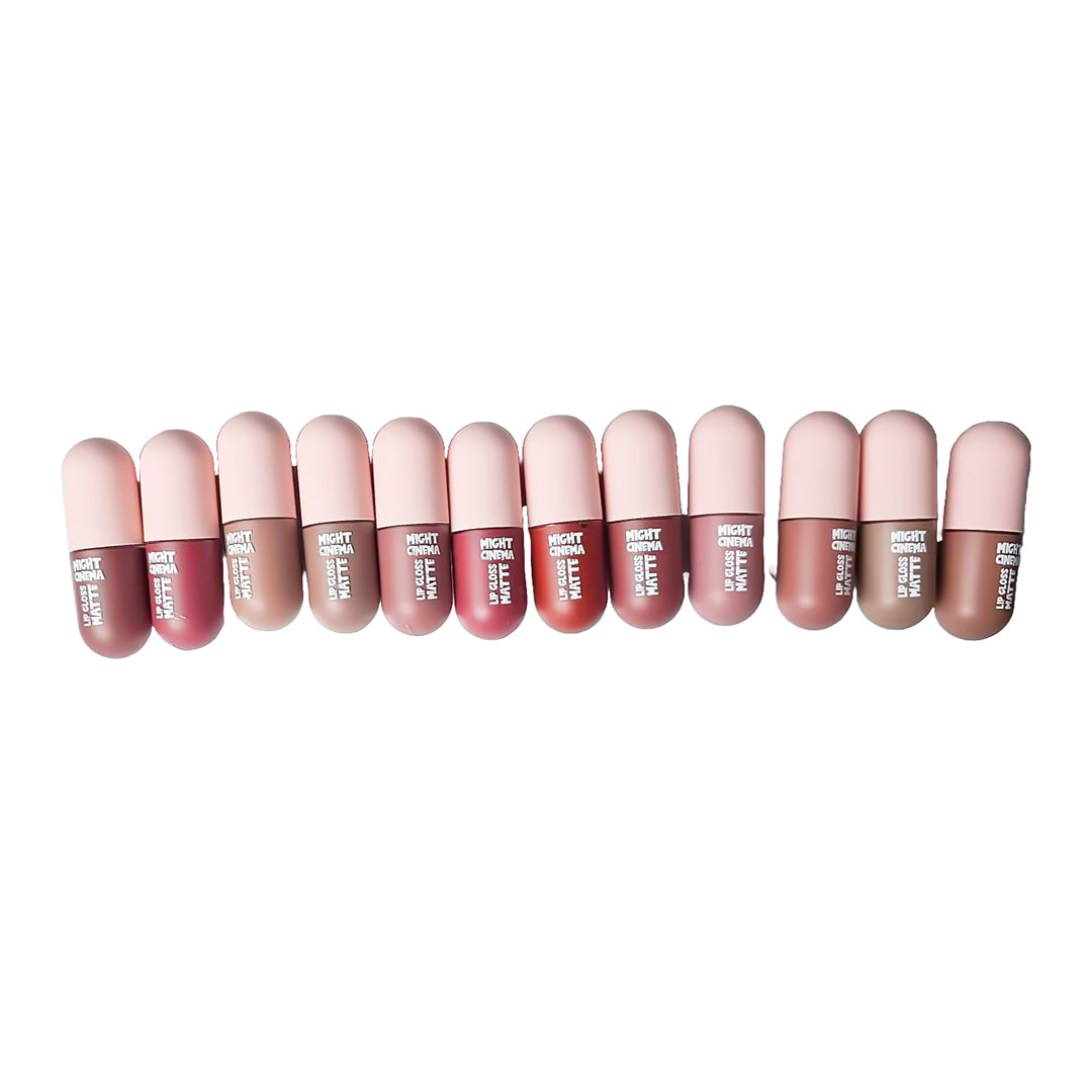 Might Cinema Mini Lip Gloss Capsule Set - 12 Pcs