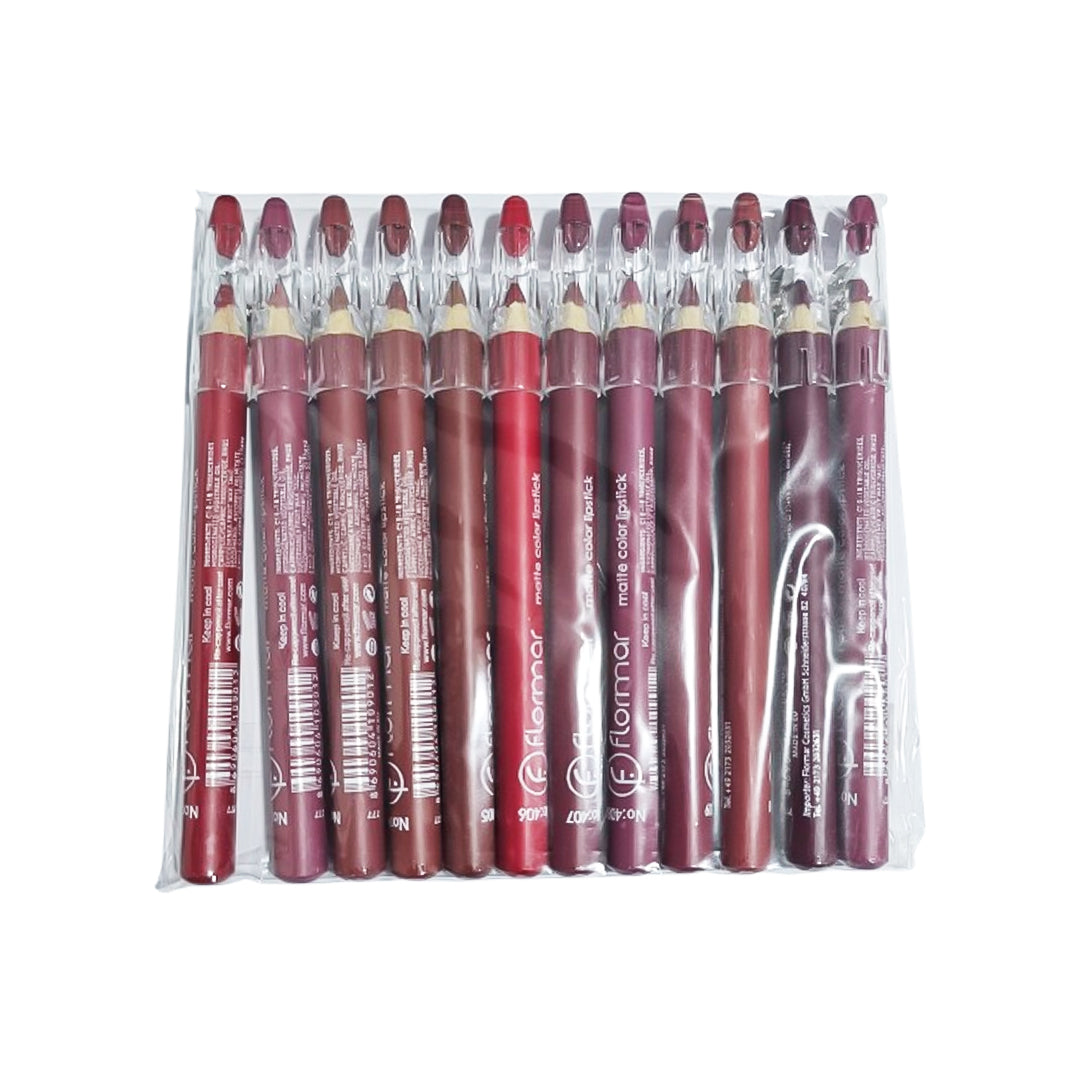 (Made in China) Generic 12 Colors Clear Lipstick Pencil Set - C