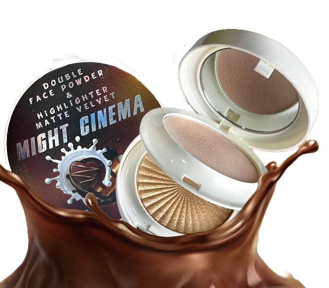 بودرة الوجه المزدوجة وهايلايتر من مايت سينما موديل : 2563 - 101
