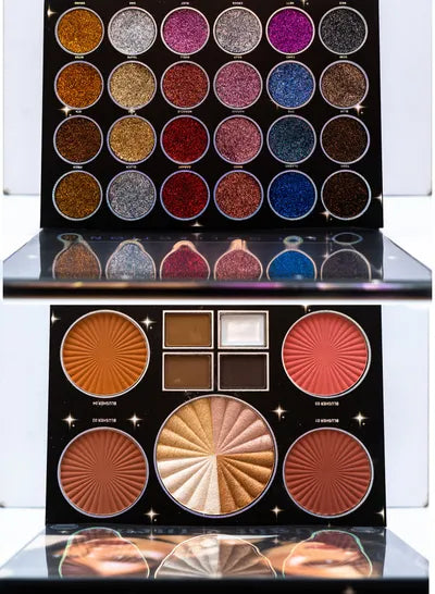 Might Cinema Best Collection Palette of Eyeshadow Glitter, Blusher, Highlighter & Eyebrow -36 COLOR