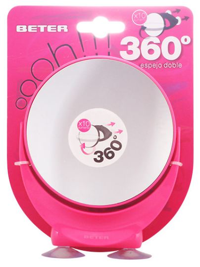 Beter Oooh!! 360º Double Macro Mirror (Frame color may vary) - بيتر مرآة ماكرو مزدوجة ومحددة بقوة 10مرات