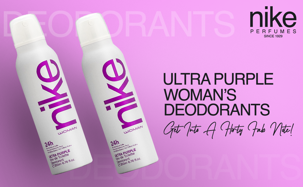 Nike Ultra Purple Woman Deodorant ,Eau De Toilette , 200ML