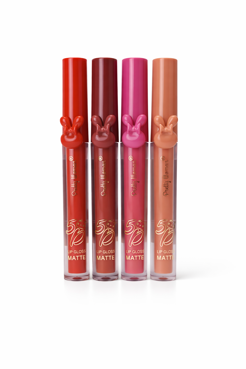 Set C - Pretty Woman Matte Lip Gloss 5D (4 Pcs)