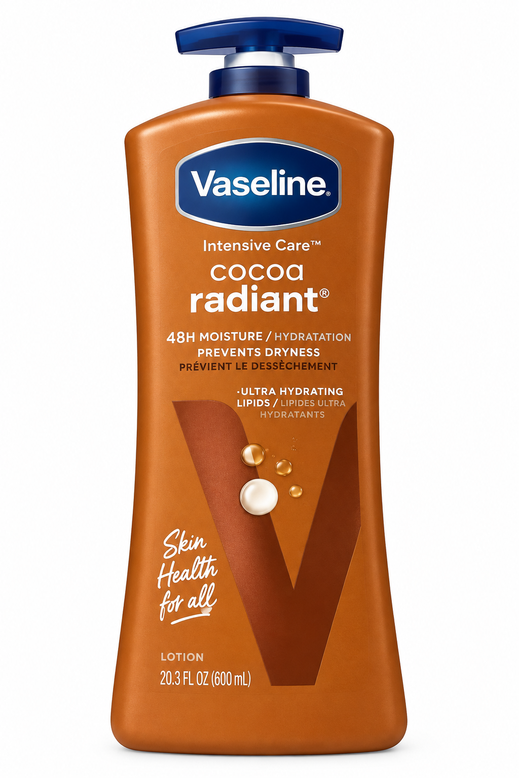 Vaseline Intensive Care Cocoa Radiant 48H Moisture Body Lotion with Cocoa Butter – 600ml
