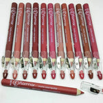 (Made in China) Generic 12 Colors Clear Lipstick Pencil Set - Rouge