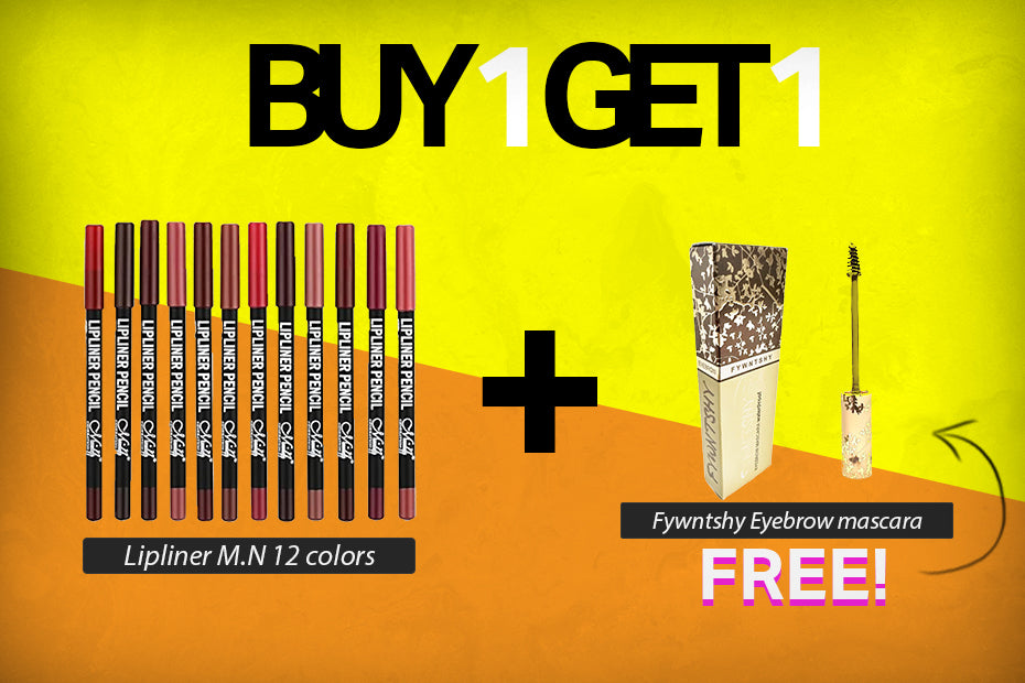 Me Now Lip Liner 12 Colors + FREE Fywnthsy Eyebrow Mascara 102