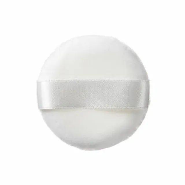 Powder Sponge with Silk Strap - White - 2PCS