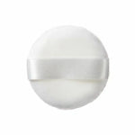Powder Sponge with Silk Strap - White - 2PCS