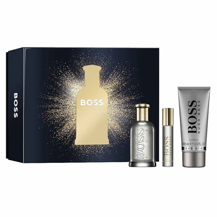 Boss Bottled by Hugo Boss for Men - Eau de Parfum- Gift set (100ml + 10ml + Shower gel)