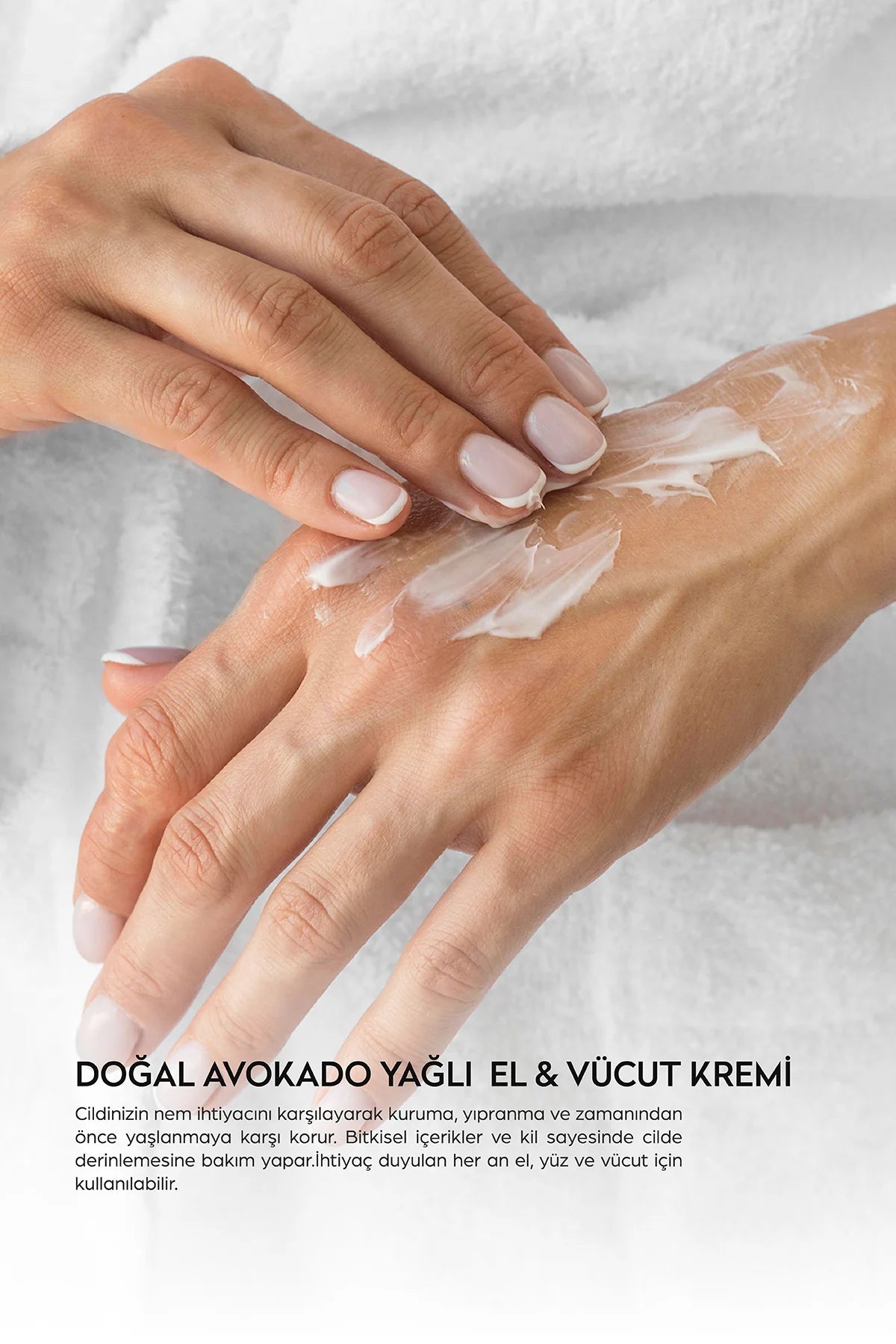 Natural Avocado Hand & Body Cream with Natural Avocado Oil by Dermokil - Made in Turkey- 30ml