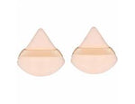 2Pcs Powder Puff Makeup Triangle Powder Puff Soft Powder Puffs Sponge Reusable (Nude)