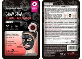 Charcoal Black Face Mask – Purifying & Revitalizing Sheet Mask, Deep Cleansing, Anti-Blemish, Moisturizing Treatment, Dermatologist Tested, Made in Korea