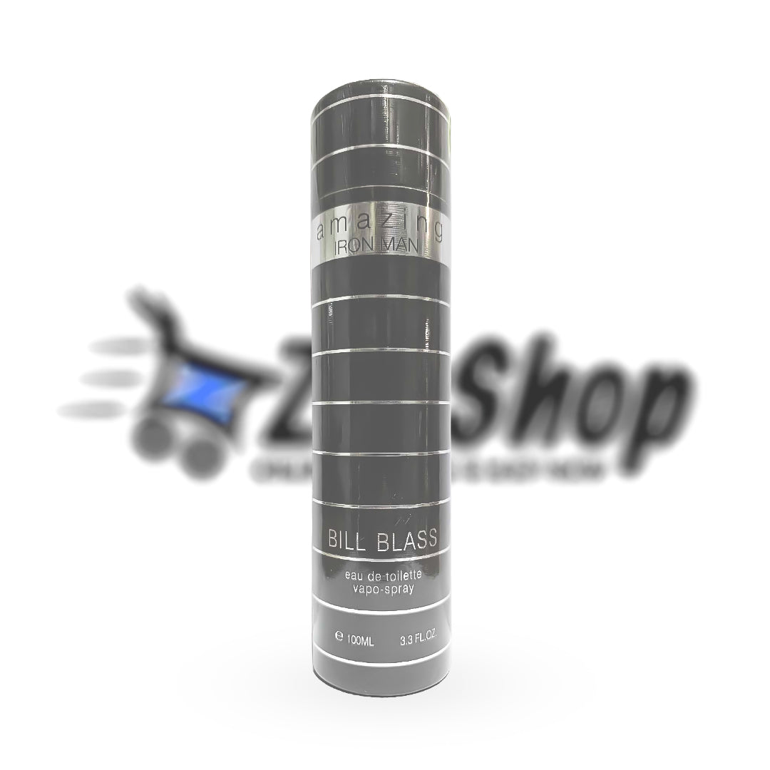 عطر "الرجل الحديدي" الرمادي المذهل من بيل بلاس للرجال - أو دو تواليت - 100 مل