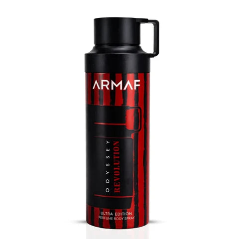 Odyssey Revolution Ultra Edition by Armaf for Unisex Deodorant Perfume Body Spray - 200ml