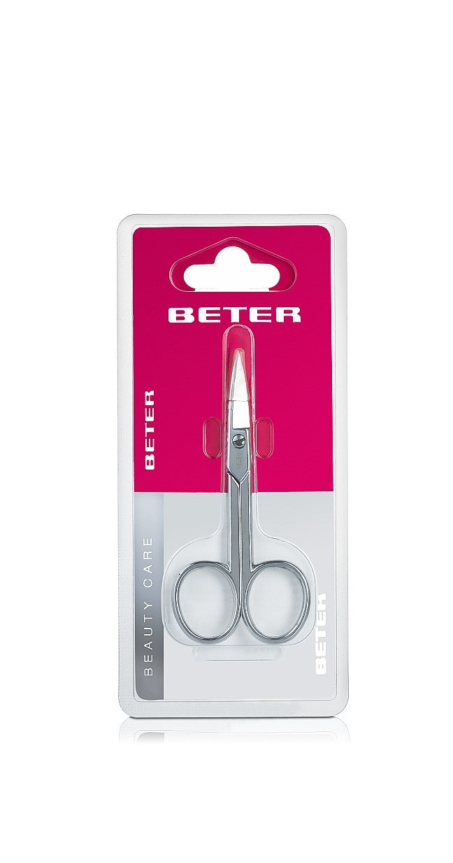 Beter Professional Curved Chrome Manicure Scissors for Cuticle