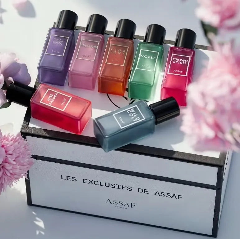 Les Exclusifs de Assaf Set - 7 Bottles x 5ml (Miss Sakura + Feeling + Noble + Crown Spirit + Wild colt + Pink Lady +Gris Erik)