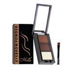 Me Now Eyebrow Powder with Wax and Brush, Professional, Waterproof Long Lasting Multi-Color Brow Powder-04