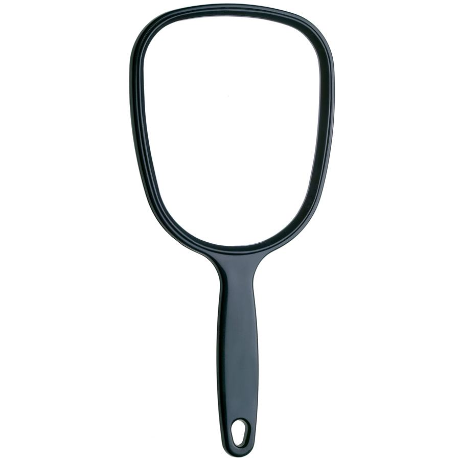 مرآة بيتر بمقبض - أسود - مرآة بيتر بمقبض ذات نقى