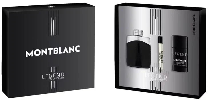 Mont Blanc Legend For Men Gift Set - Eau De Toilette - (New Pack) - 3Pieces